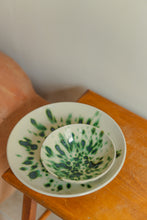 Load image into Gallery viewer, Deep plate 'Speckled Jungle Green'