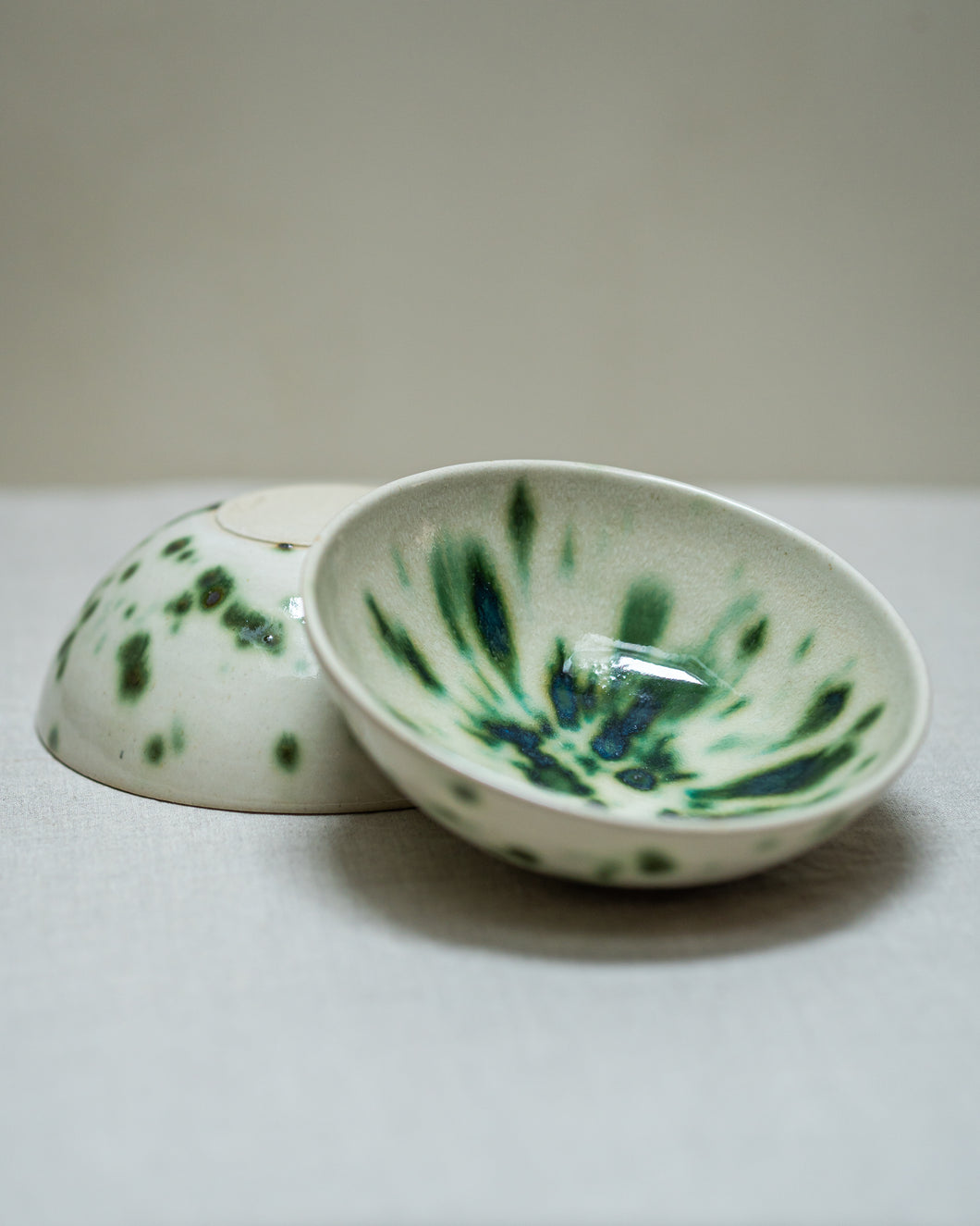 Small bowl 'Speckled Jungle Green'